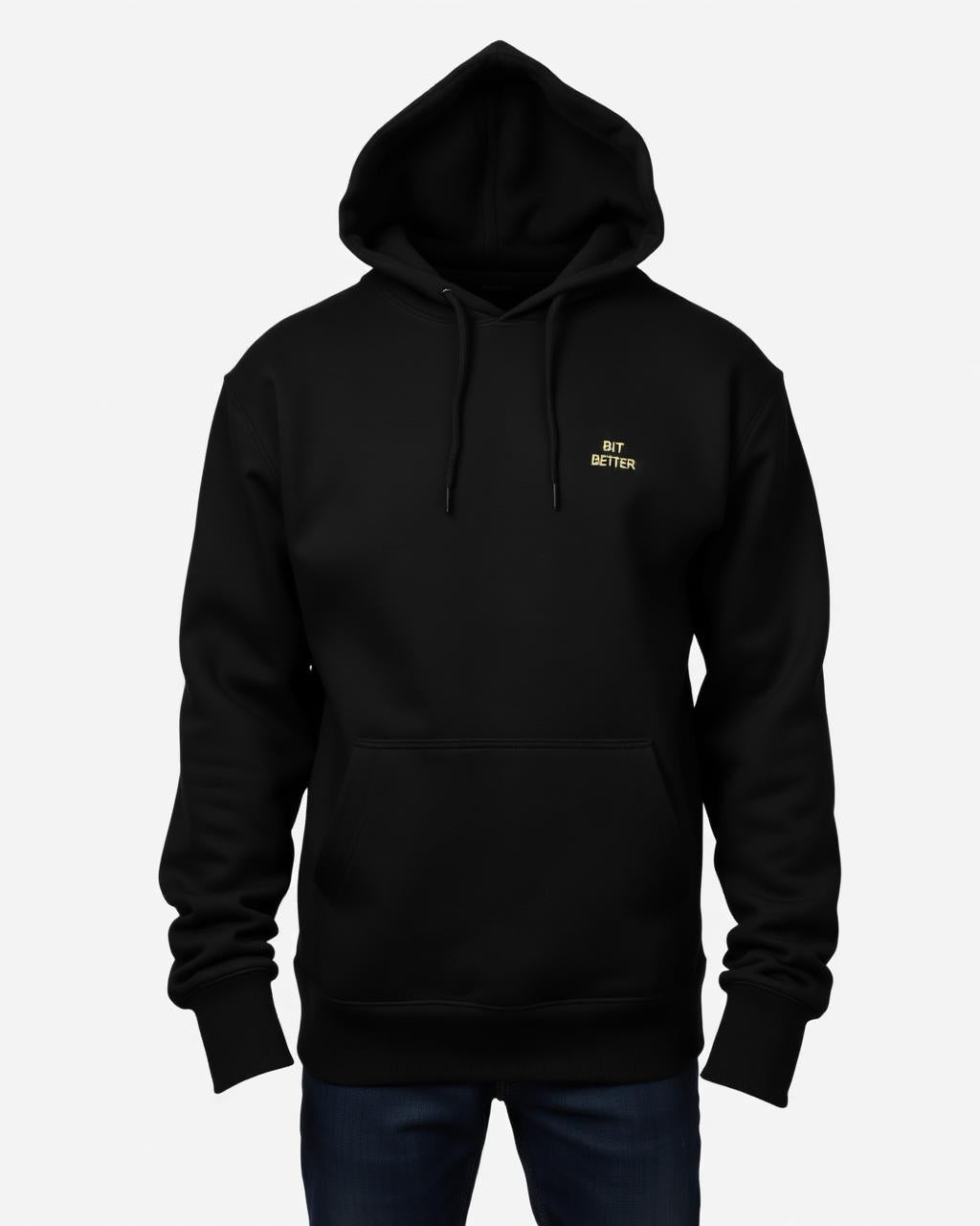 Bit Better Core Hoodie in black