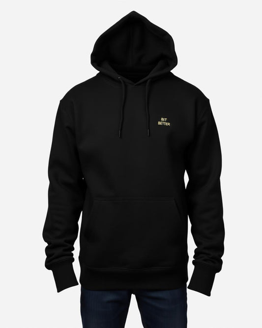 Bit Better Core Hoodie in black